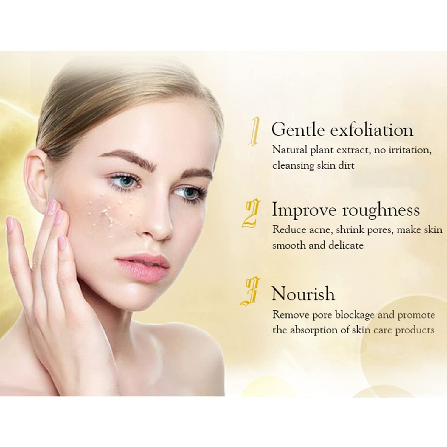 Aichun beauty 24k pure gold peeling gel for face & body 100 ML - Image 2